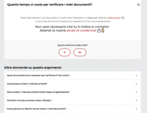 FAQ e supporto Betclic