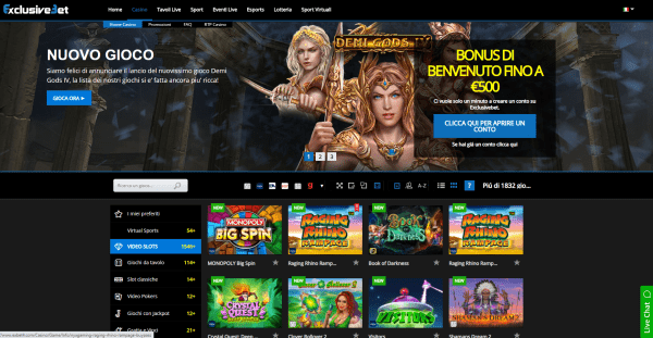 Il Casinò di ExclusiveBet