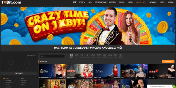 1xbit casino & Live casino