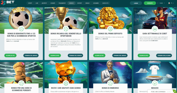 22bet bonus