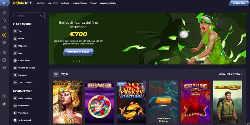 Powbet casinò online