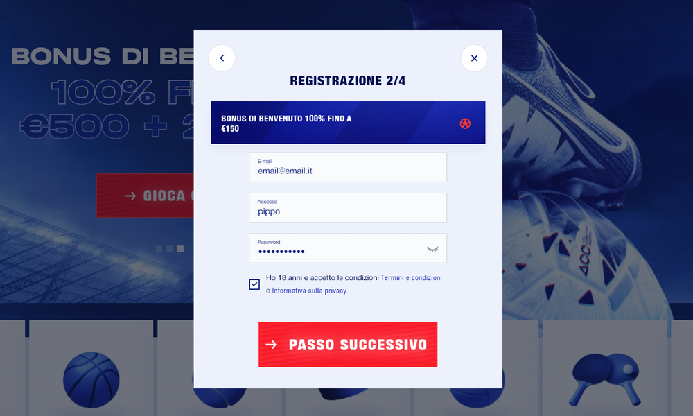 registrazione al casinò