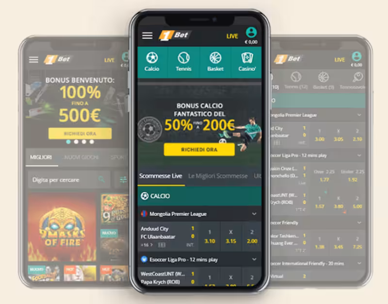 1Bet app scommesse mobile APK Android 1Bet app mobile scommesse Android 2026
