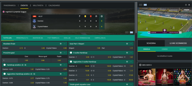 1bet scommesse Live e diretta streaming calcio