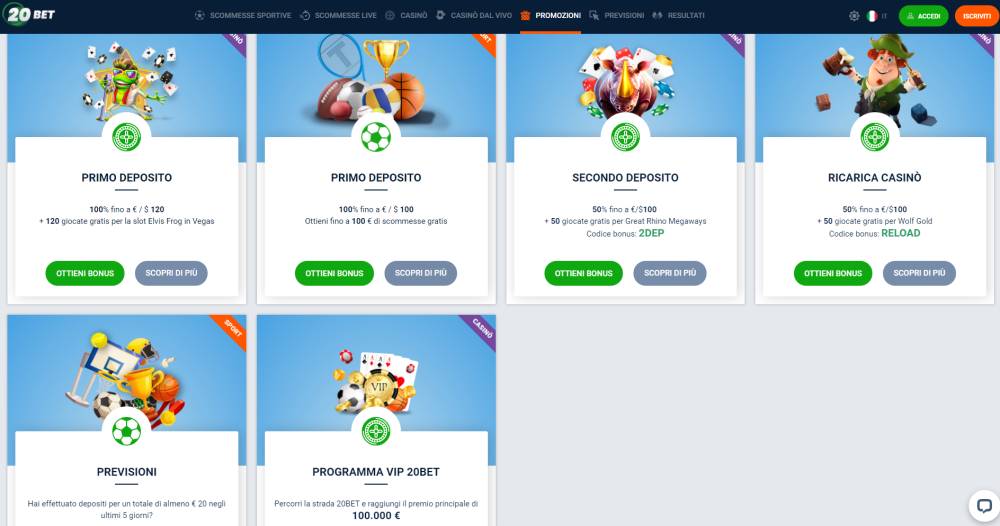 20bet bonus