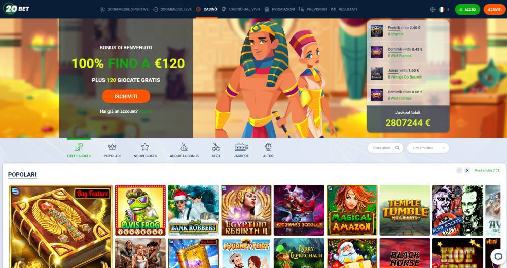20bet casinò