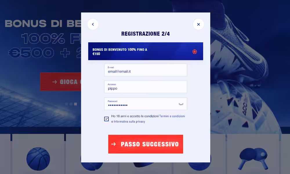 Bankonbet registrazione - come aprire un conto