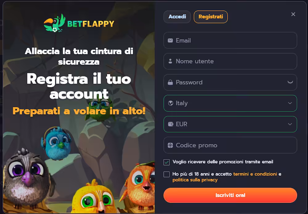 betflappy registrazione