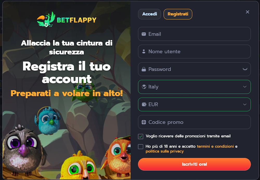 betflappy registrazione