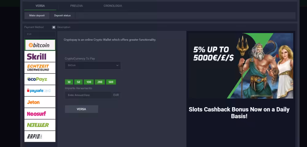 Sistemi di pagamento Casinò e scommesse