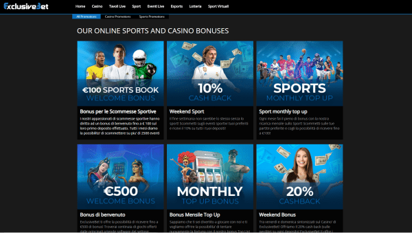 bonus scommesse online