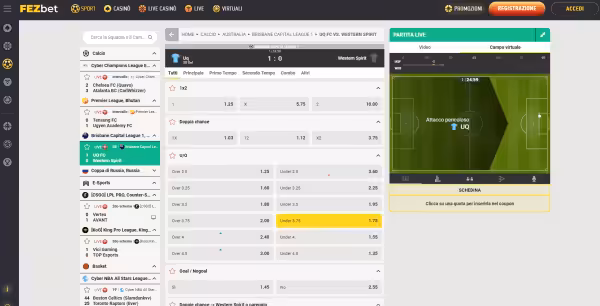 Scommesse live e streaming non ADM