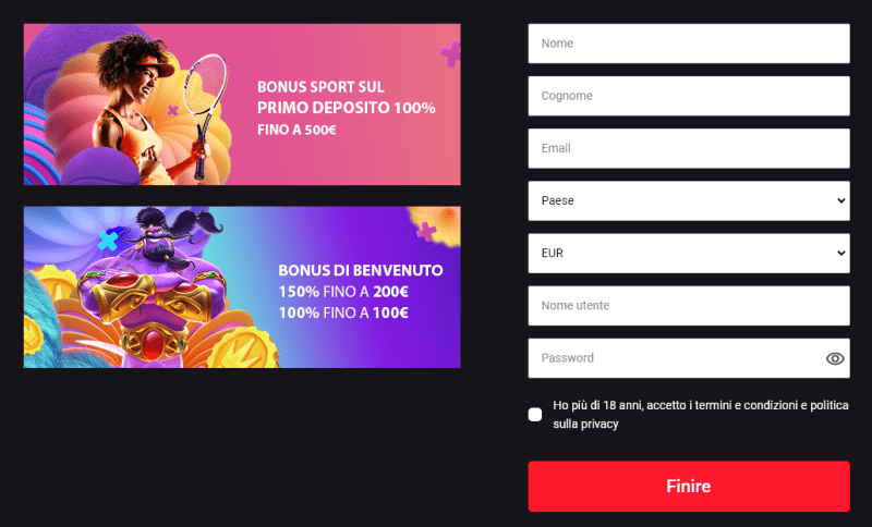 MyStake registrazione, iscrizione al sito del bookmaker e casinò
