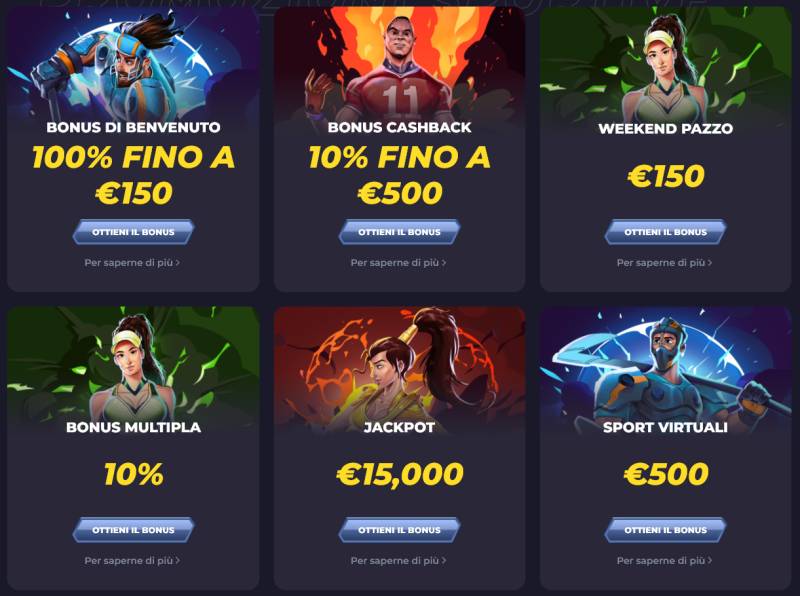 Powbet bonus scommesse