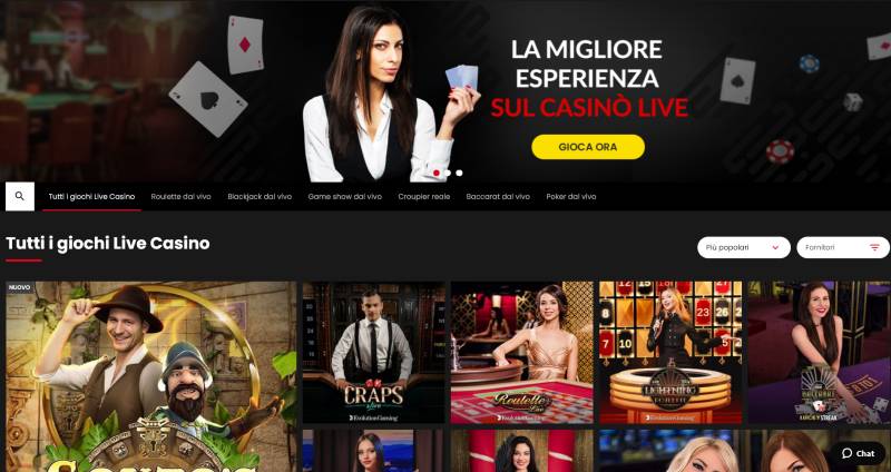 select.bet casinò live