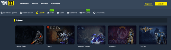 Yonibet esports