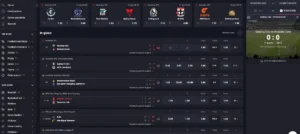 WooSports sezione scommesse sportive