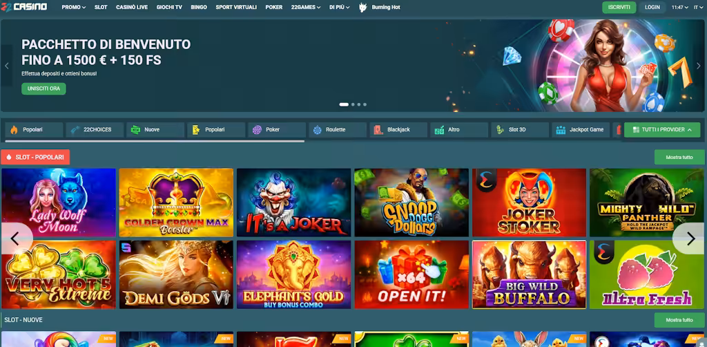 22casino italia