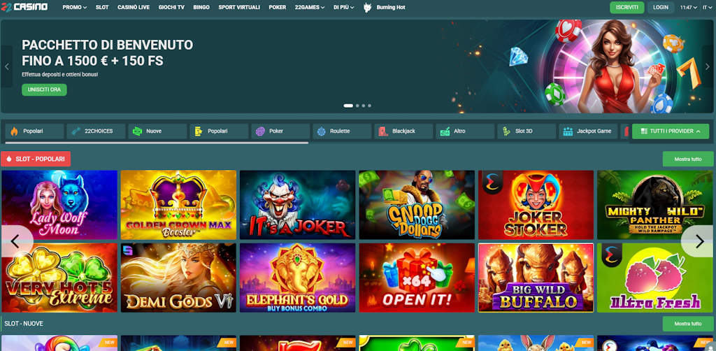 22casino italia